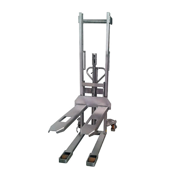 Materialstapler Mit Fußpedal-Hydraulik, 200 Kg Tragkraft, Hubhöhe 5,8–91,4 Cm, Verstellbare Gabeln – Ideal Für Lager & Werkstatt (Gelb)