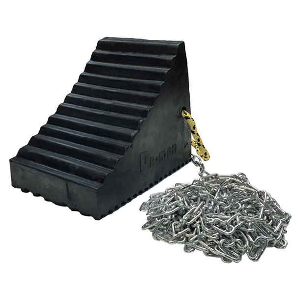 Cunei Fermaruota Wiltec - Set Di 2, Capacità 6.5 Tonnellate, Con Denti In Metallo, Per Camion E Rimorchi - Foto 3