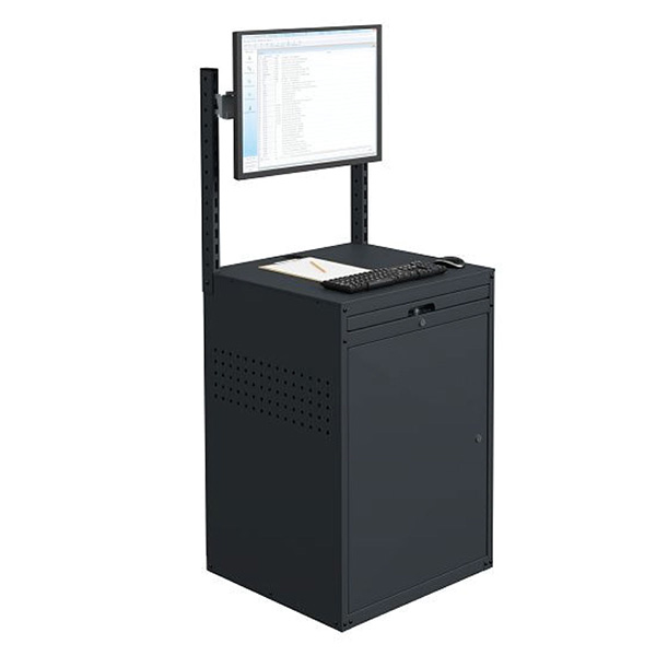 Rayon Informatique Armoire informatique atelier avec écran ajustable – ergonomie facile