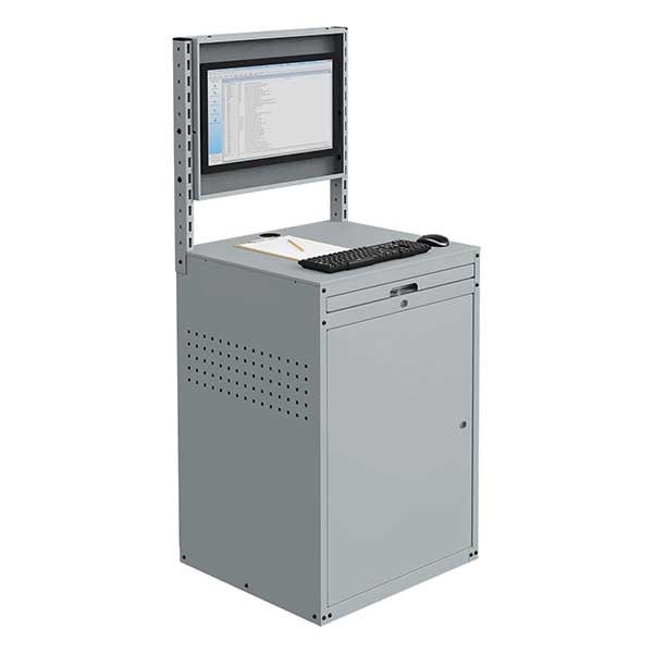 Rayon Informatique Armoire informatique atelier écran inclinable – confort visuel accru