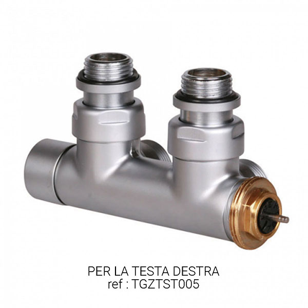 Valvole Termostatiche Per Radiatori Nere - Angolate, Per Portasciugamani E Termosifoni - Filettatura 15mm - Design Moderno - Foto 8